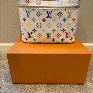 Louis Vuitton White Multicolor Monogram Bag